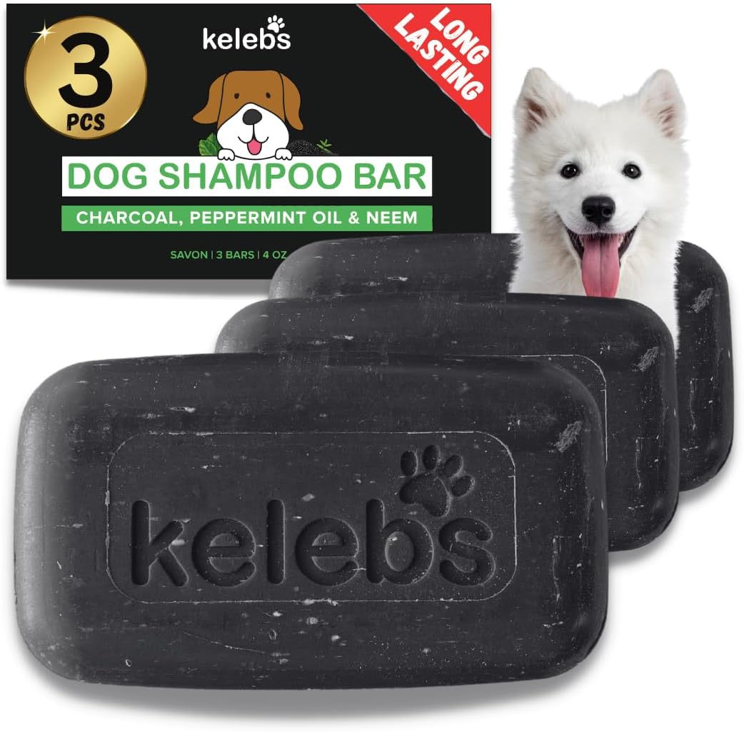 Charcoal Whitening Dog Shampoo Bar